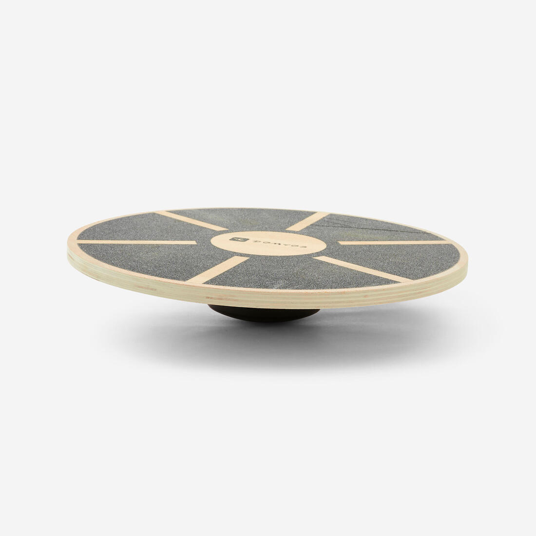 Planche d'équilibre de fitness en bois, noir