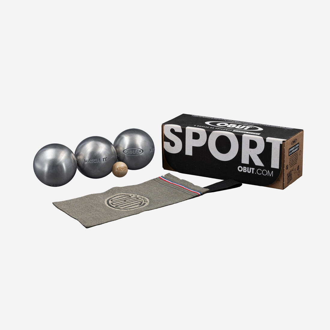 3 BOULES DE PÉTANQUE COMPÉTITION OBUT MATCH IT