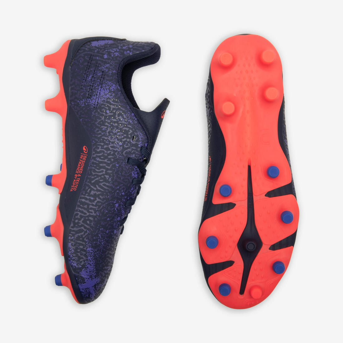 CHAUSSURES DE FOOTBALL ENFANT A LACETS VIRALTO I FG NEBULA