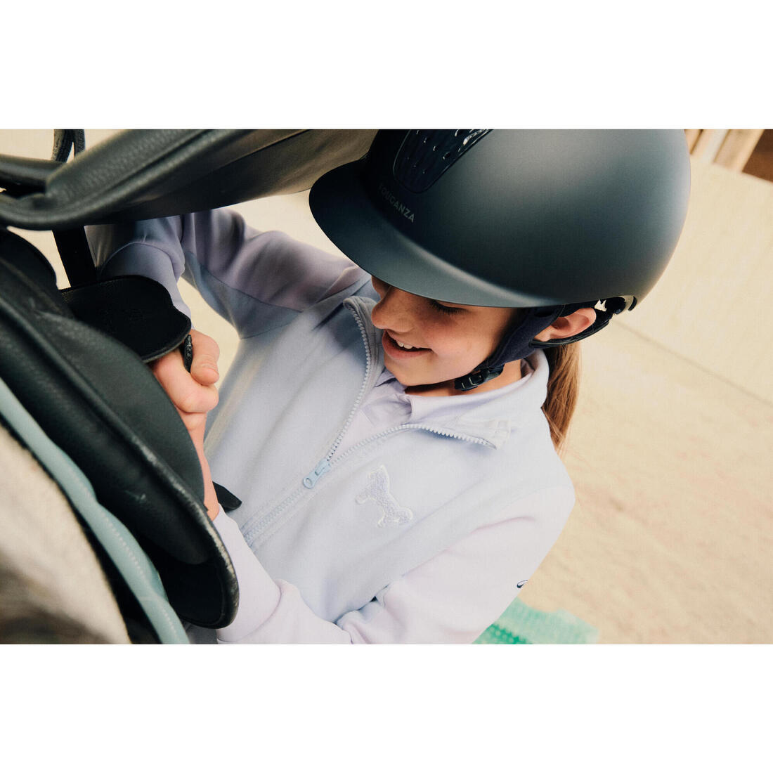 Casque équitation adulte et enfant - 520 noir mat