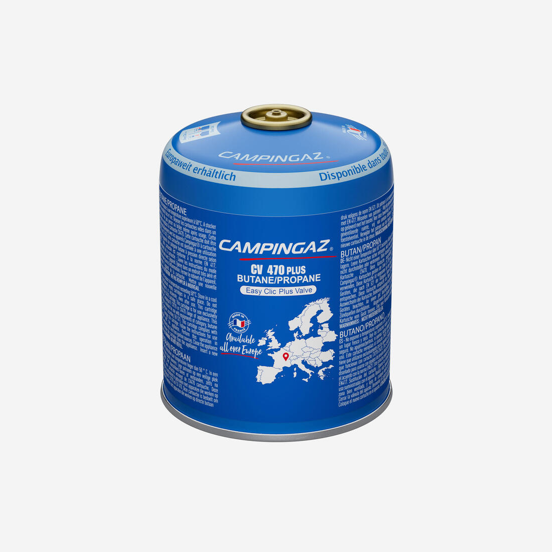 Cartouche de gaz pour réchaud à valve 450g, CV 470+