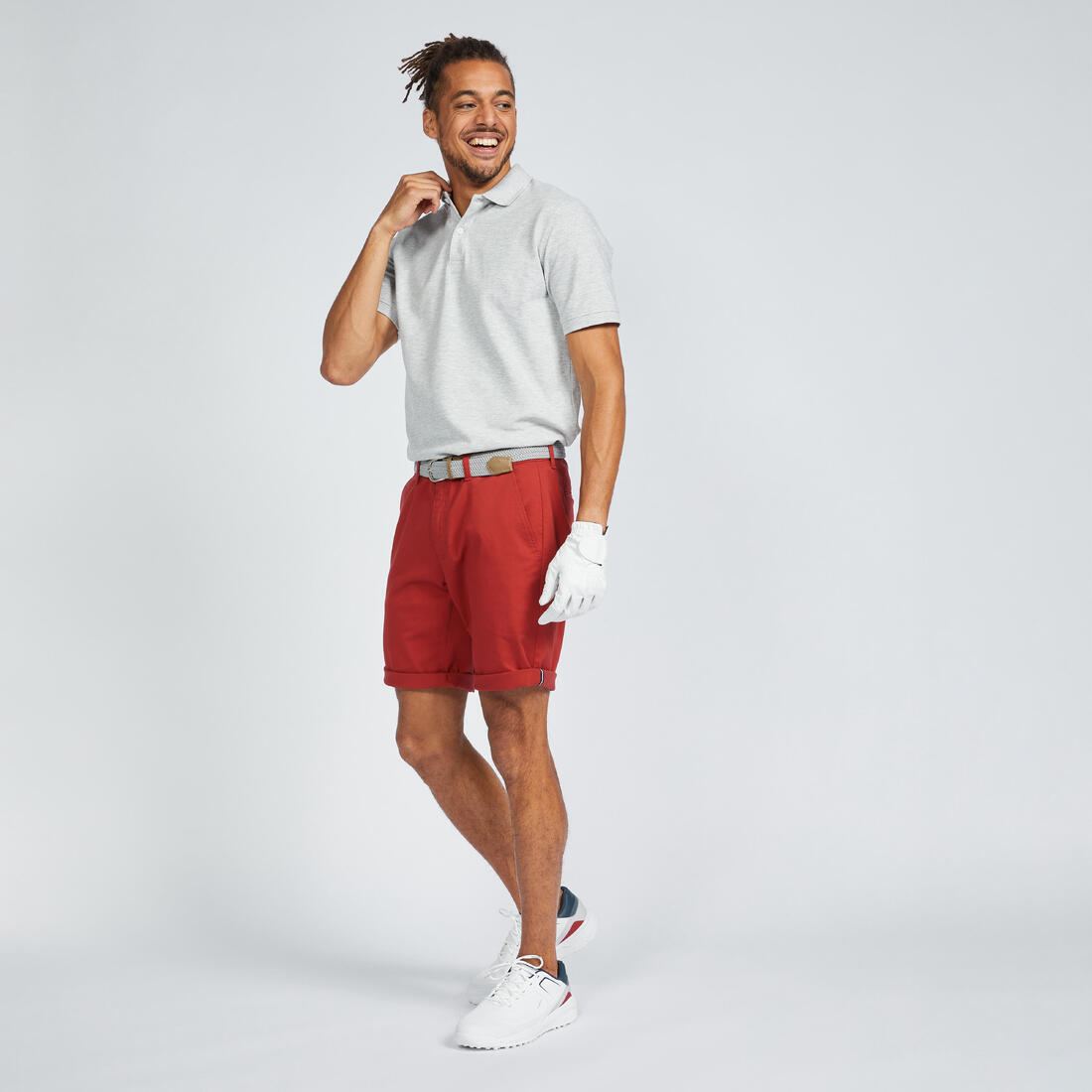 Polo de golf en coton polyester manches courtes homme, MW500
