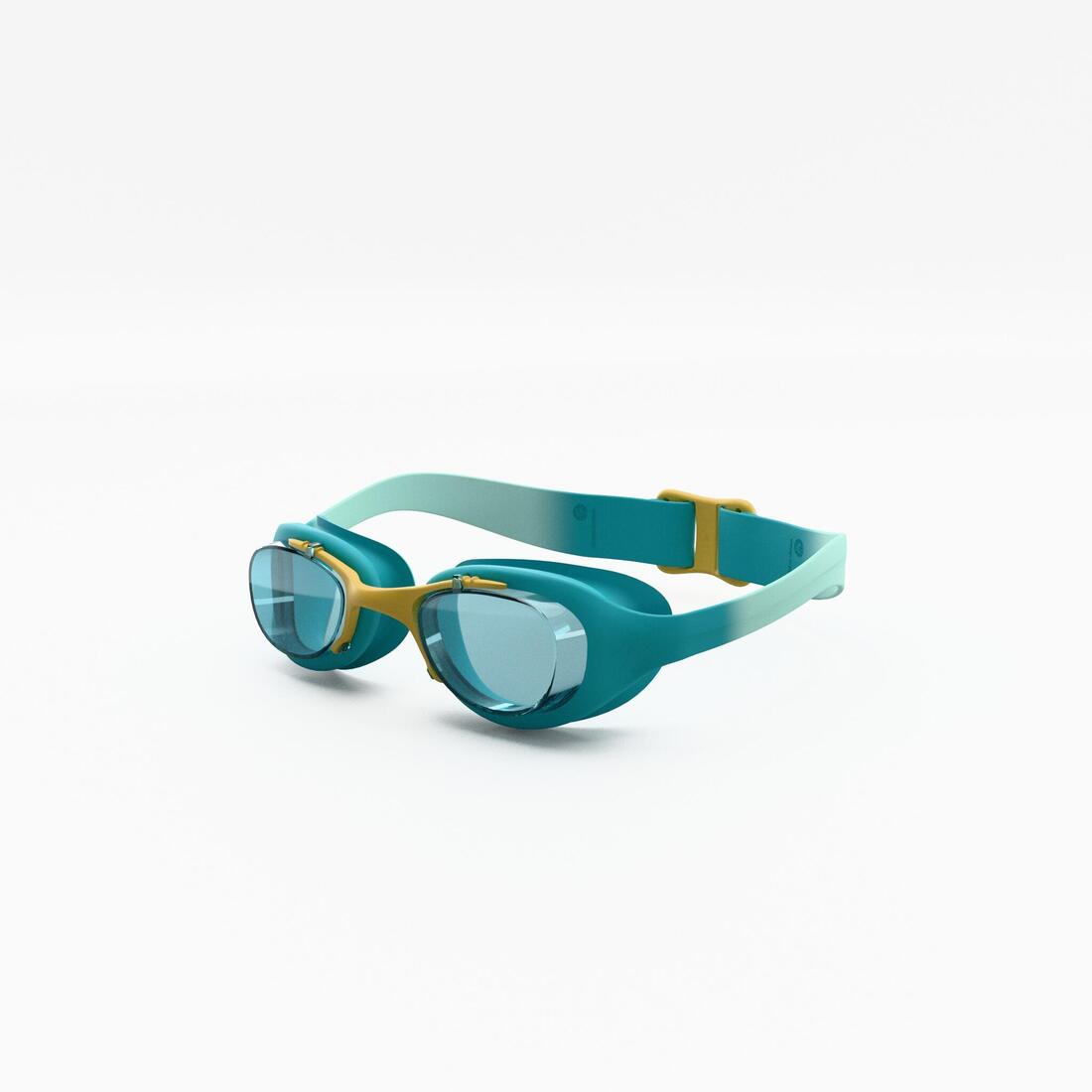 Lunettes de natation Junior - Xbase turquoise teintées