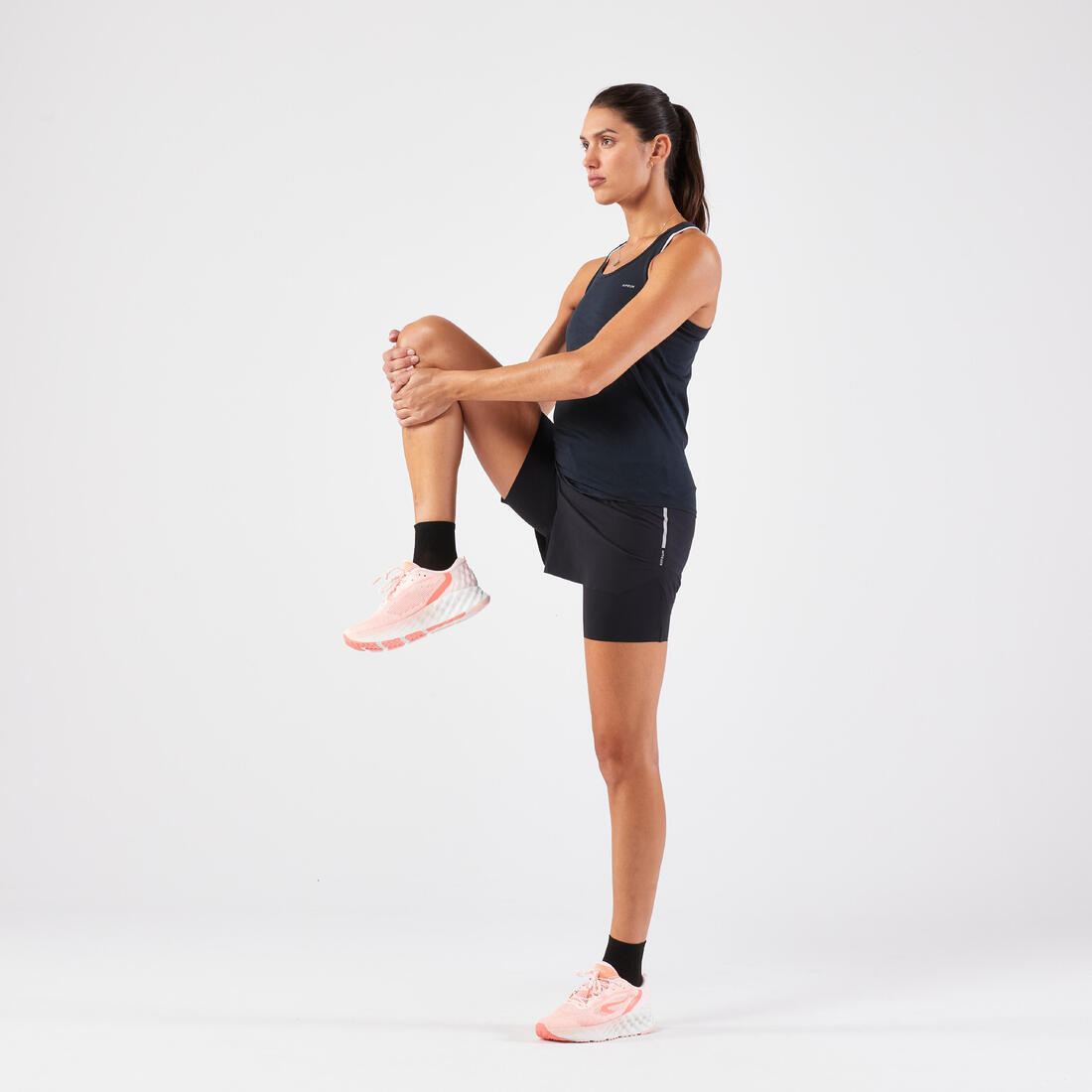 Débardeur running sans couture femme - kiprun run 500 confort lavande