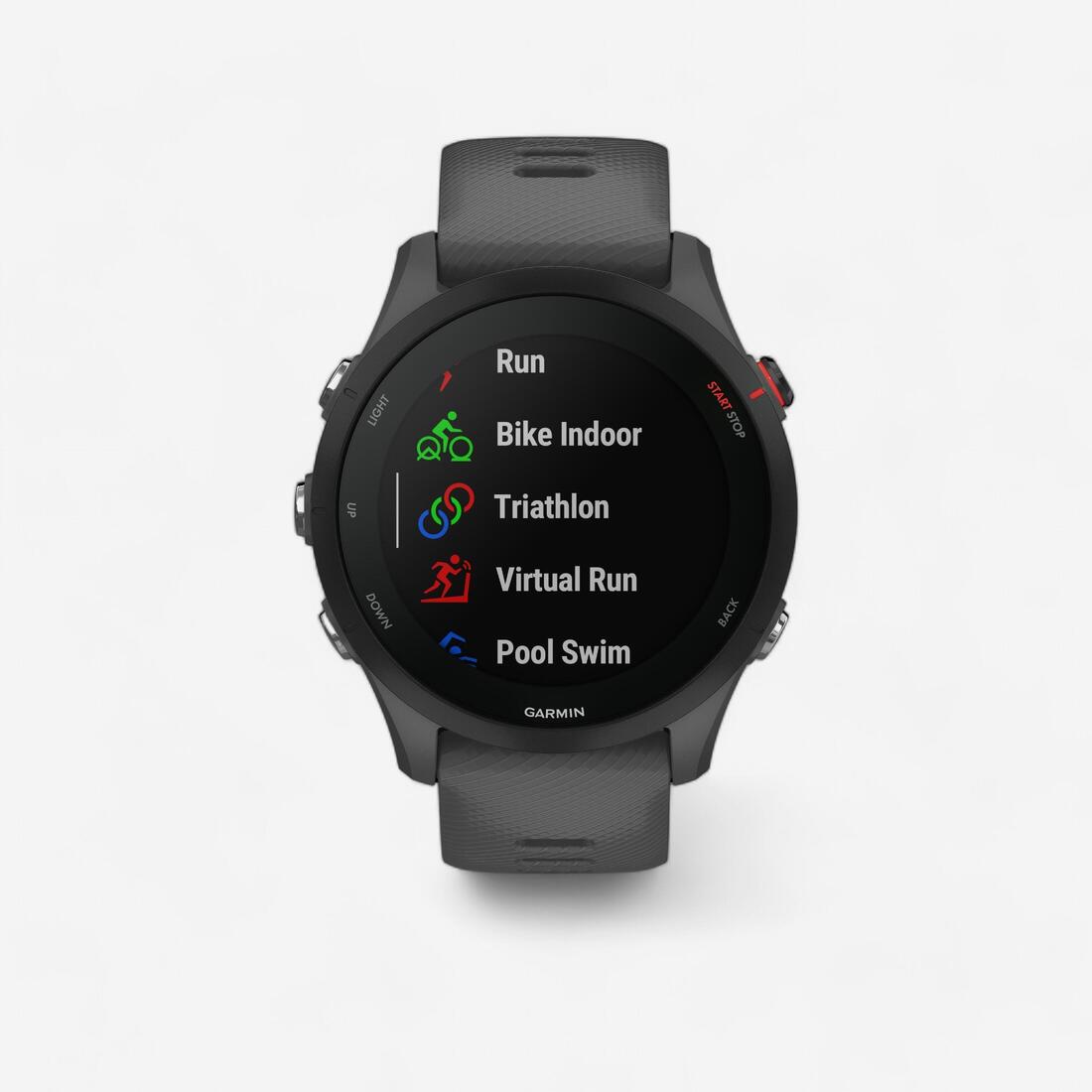 Montre gps connectée garmin forerunner 255  grise ardoise