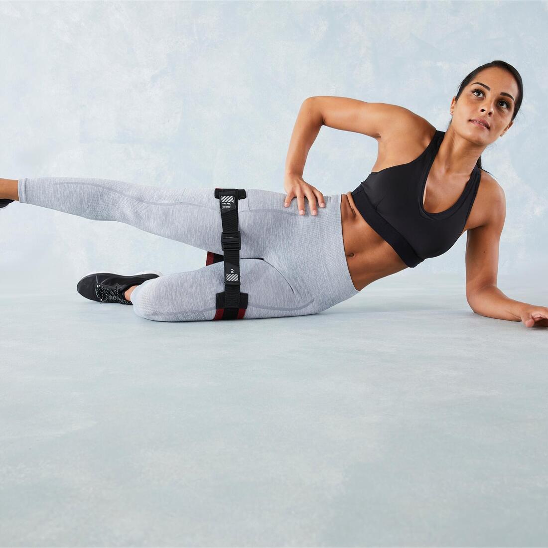 Élastique de musculation fessiers 22 kg longueur réglable - fast glute band