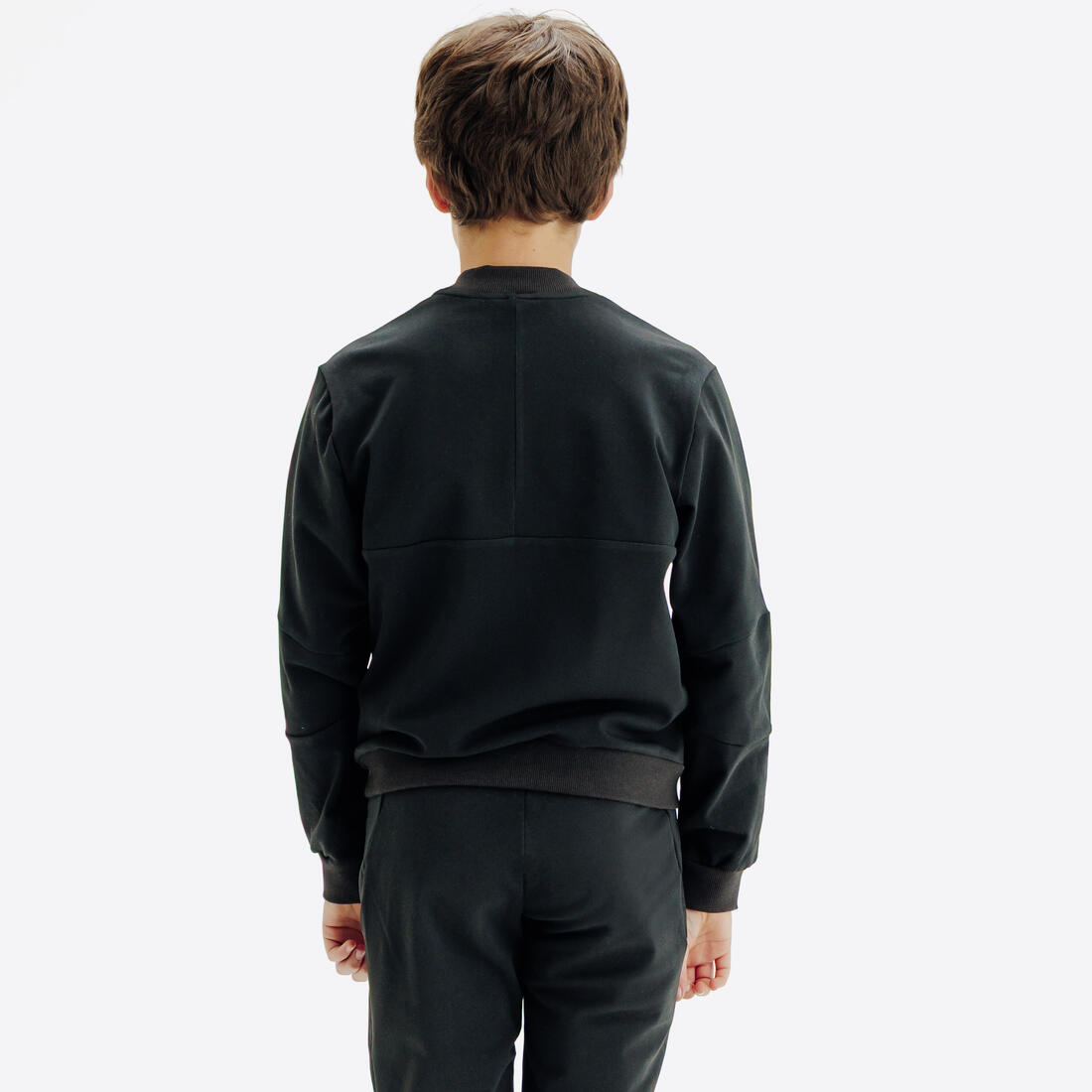 Veste de tennis garcon - TJK500 noir