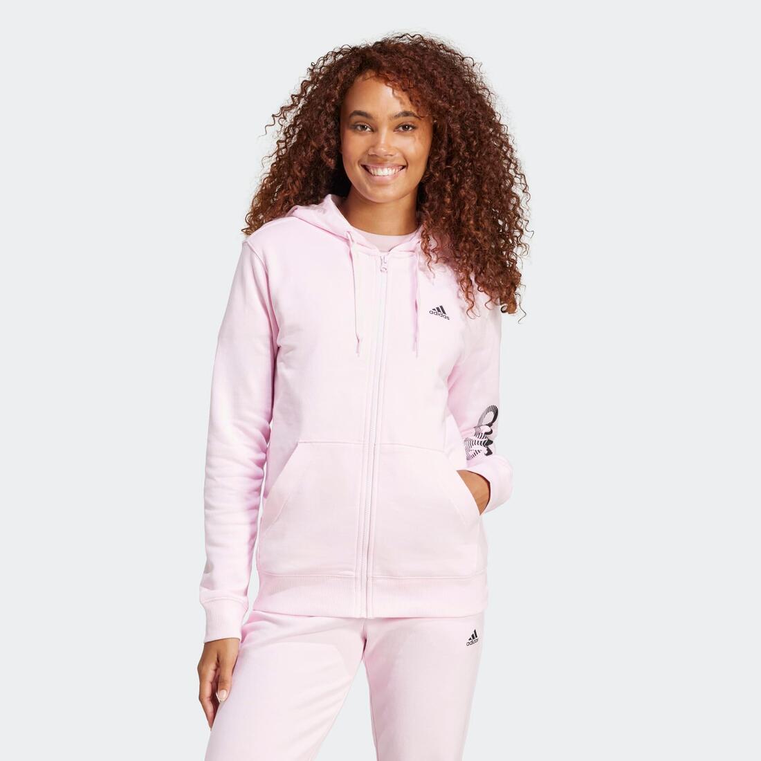 Sweat zippé imprimé Adidas femme