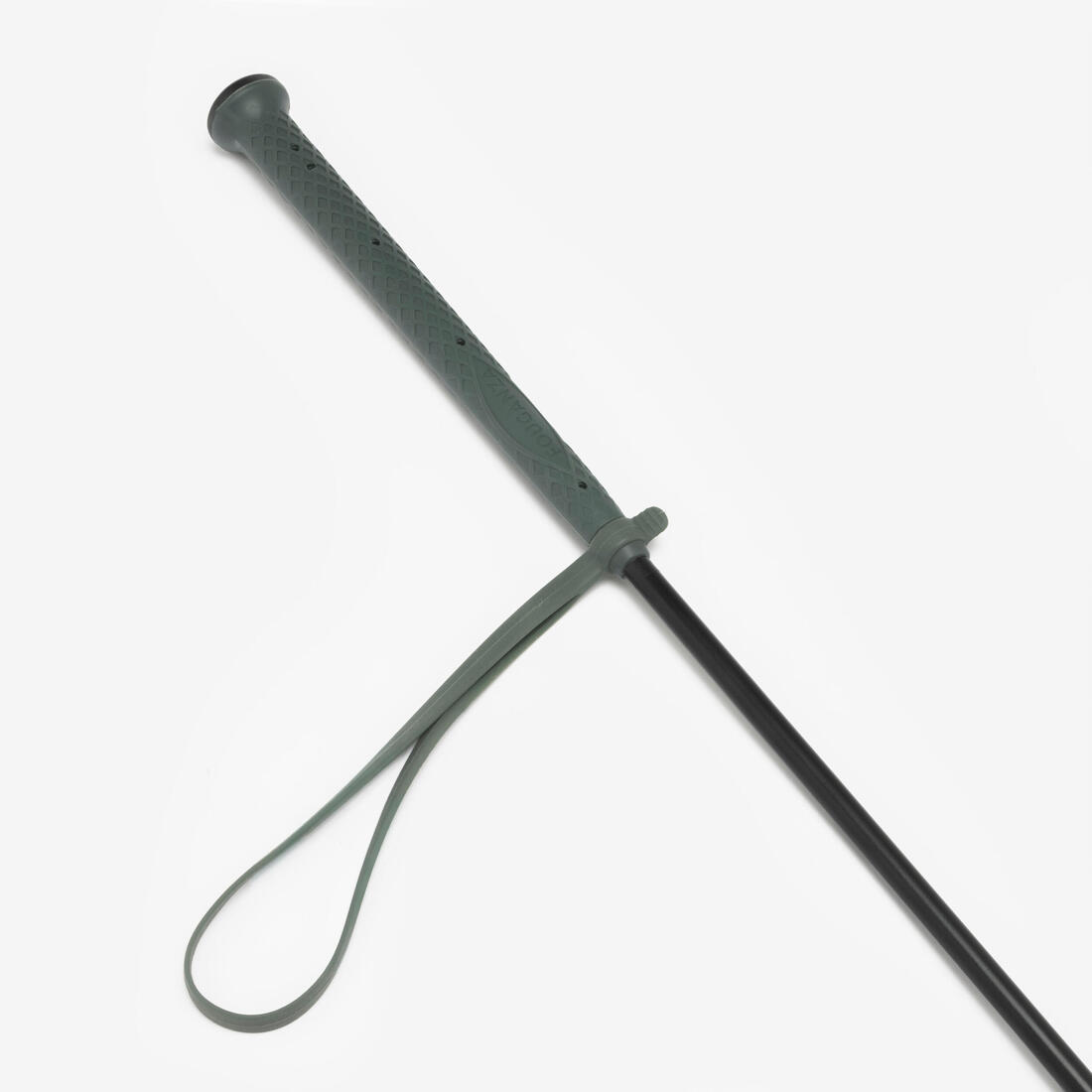 Cravache équitation 500 noir - 58 cm