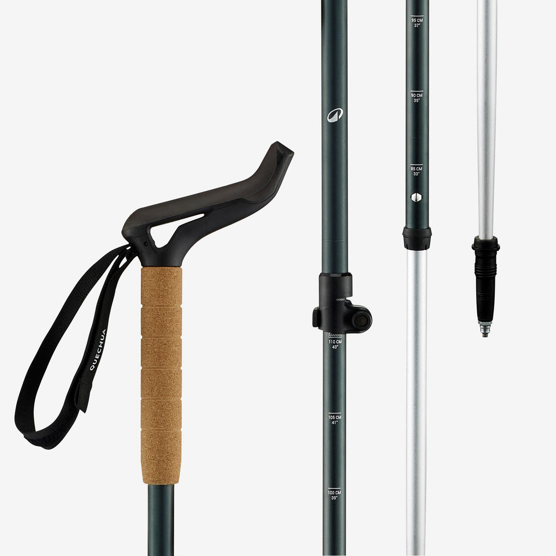 Canne de marche ergonomique, MT500 verte