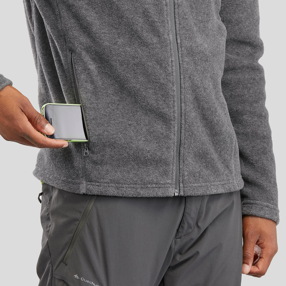 Polaire de randonnée montagne homme, MH100full zip
