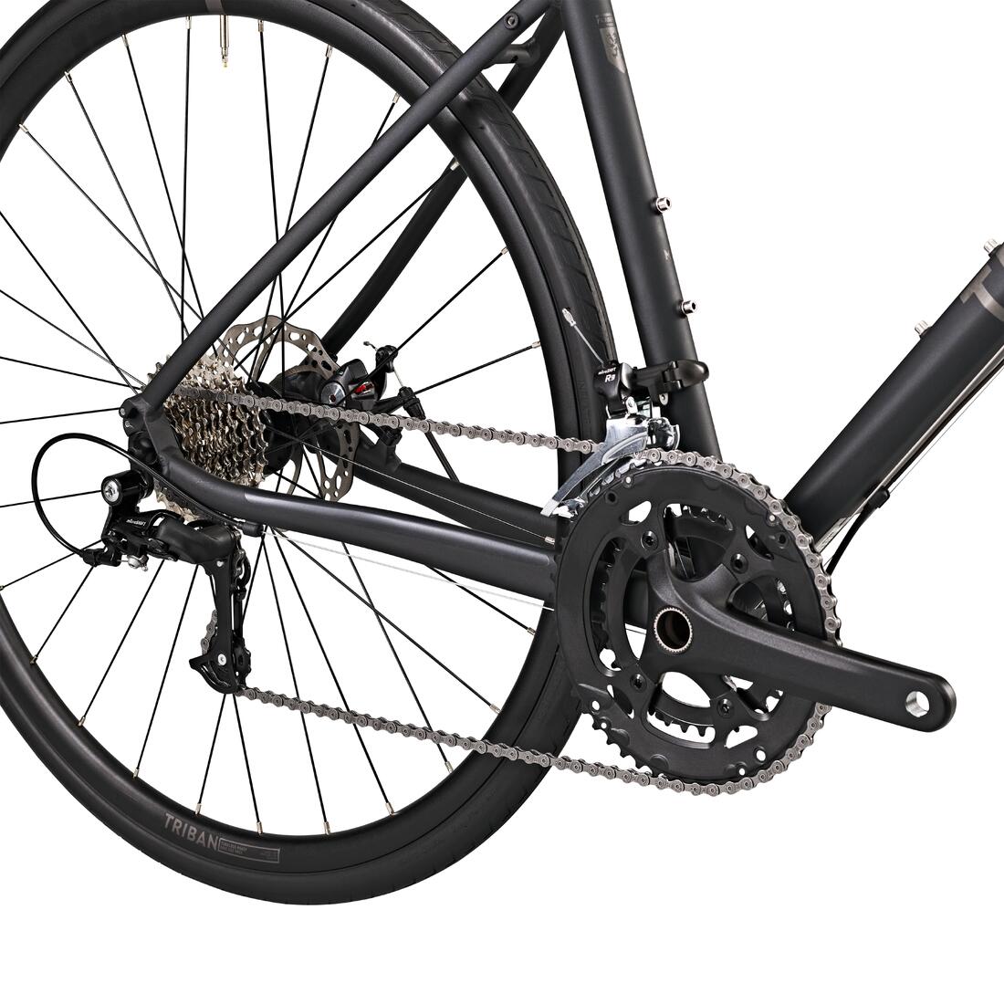 VELO ROUTE CYCLOTOURISTE RC500 MICROSHIFT 9V GRIS