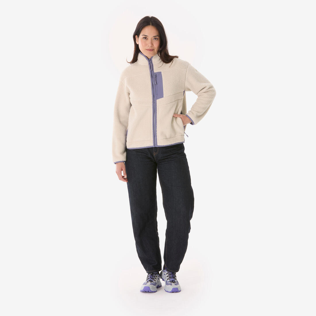 Polaire de randonnée femme, sherpa MH500