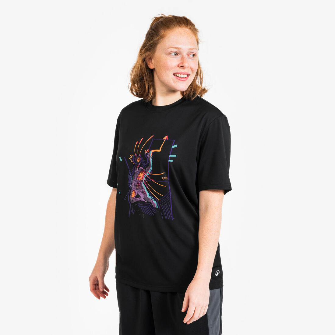 T-SHIRT / MAILLOT DE BASKETBALL HOMME TS500 BLANC 6 PHOTOS