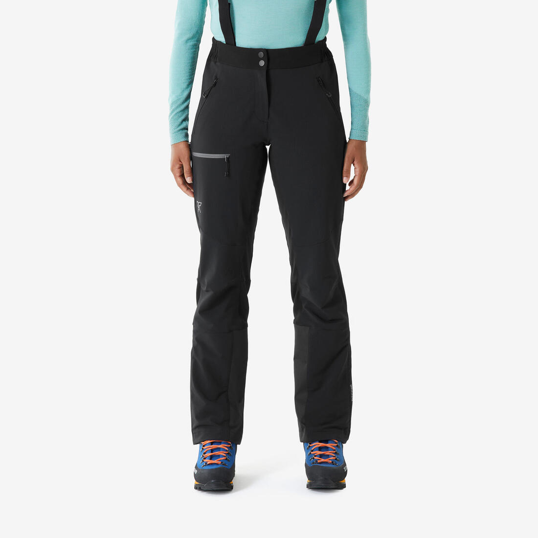 Pantalon d'alpinisme chaud femme, Alpinism noir