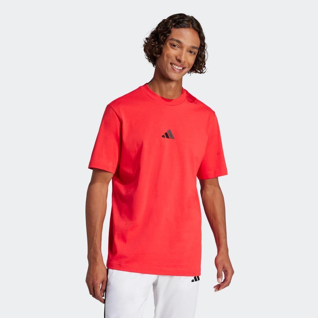 T-shirt de fitness en coton pour homme – rouge