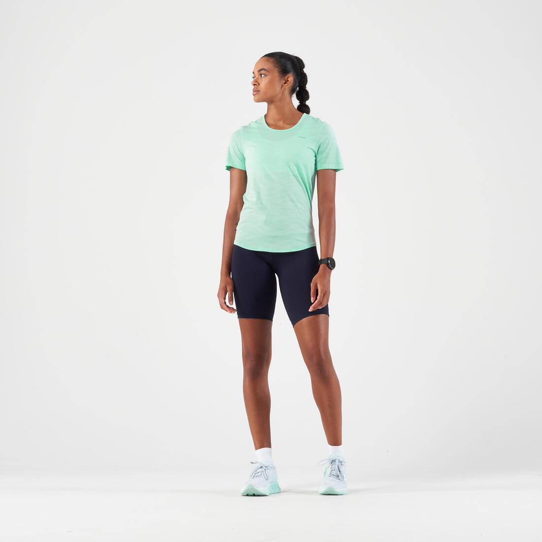 T-shirt running & trail sans couture femme - kiprun run 500 confort