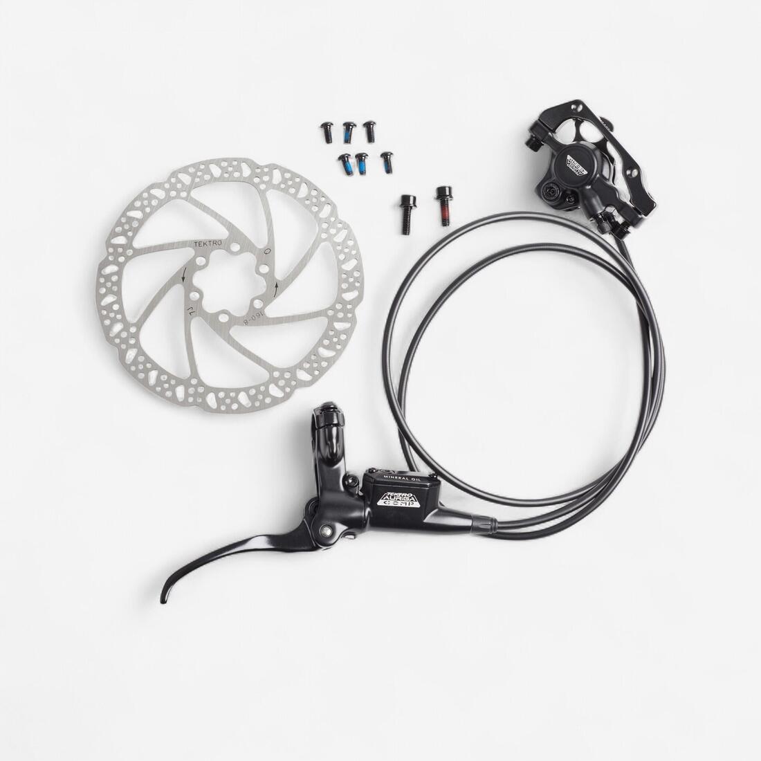 KIT FREIN HYDRAULIQUE TEKTRO AURIGA COMPLET 160MM AVANT OU ARRIÈRE