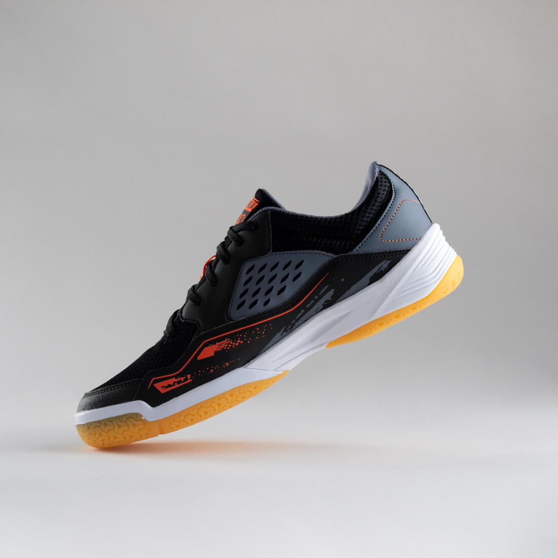 Chaussures de handball Homme - H100 gris noir orange