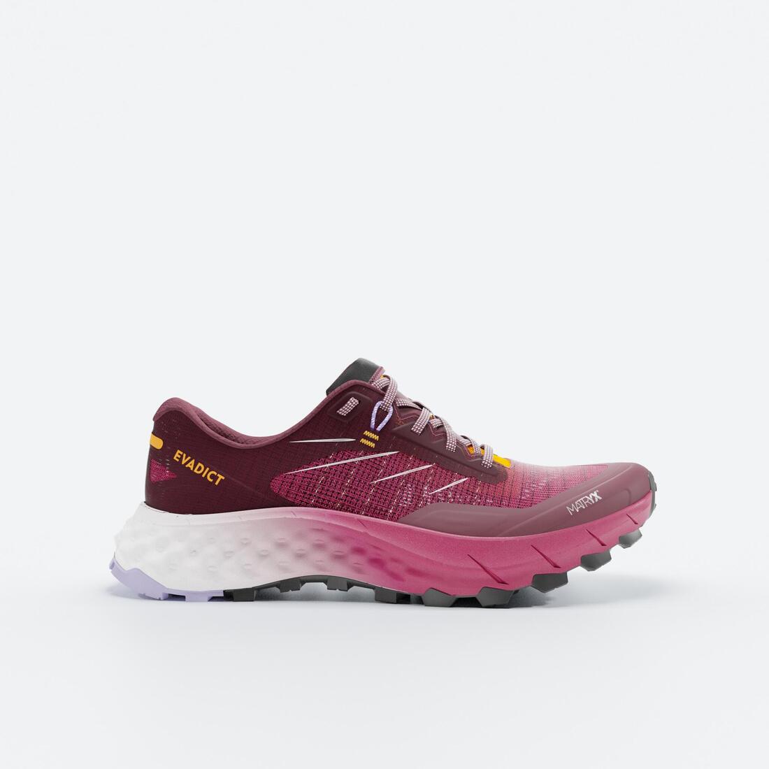Chaussures de trail running pour femme EVADICT  MT CUSHION 2 framboise