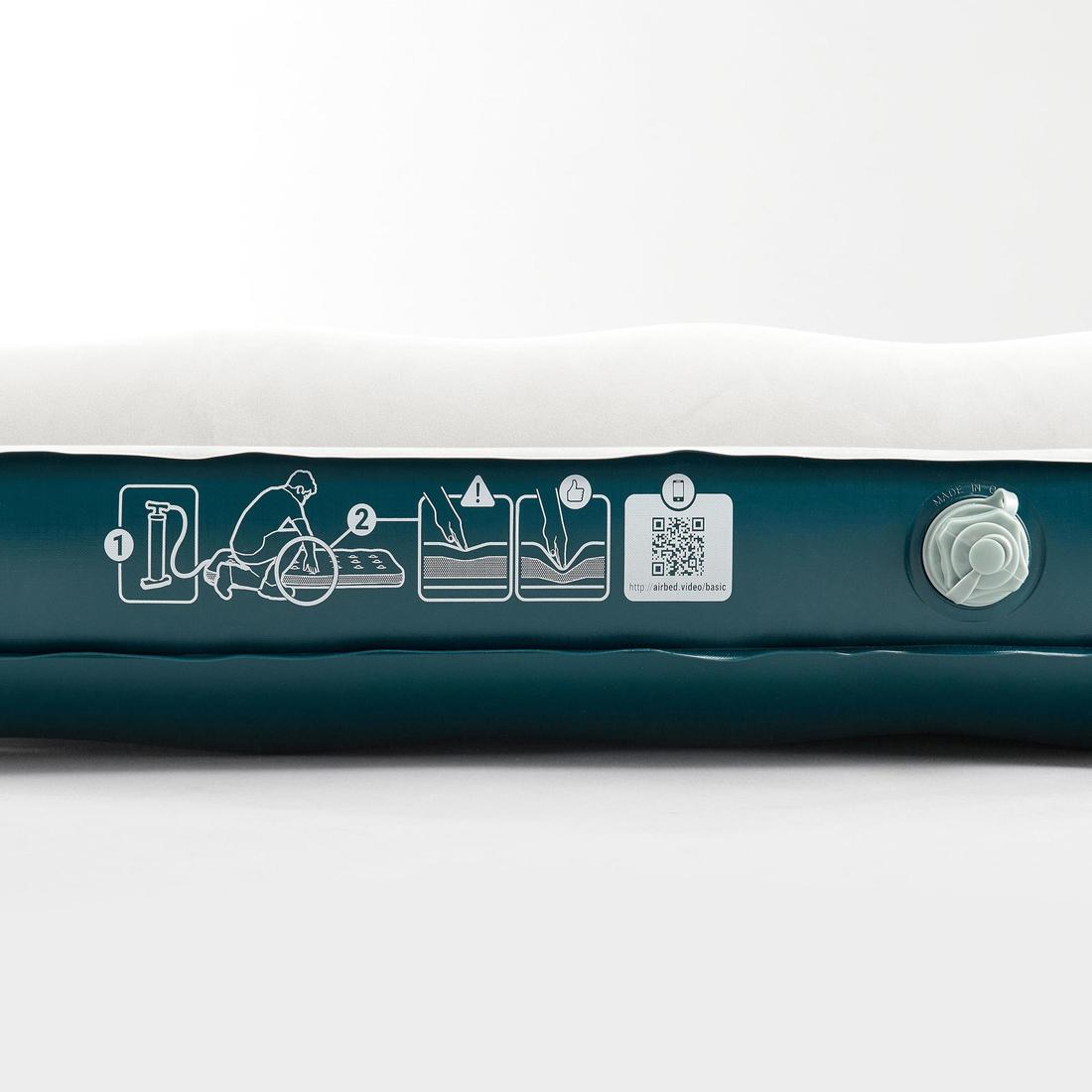 Matelas gonflable de camping 2 personnes, 190x120 cm, Air basic