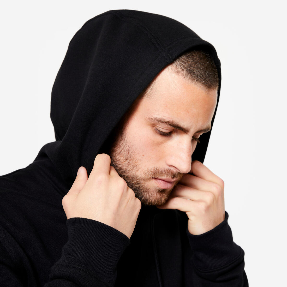 Sweat à capuche chaud en molleton homme