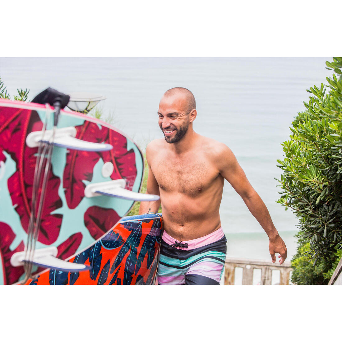 Surf boardshort standard 500 Risca Black