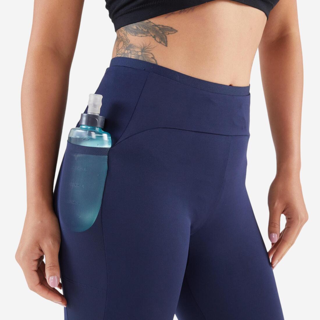 Legging court de running respirant Femme - KIPRUN Run 500 Confort
