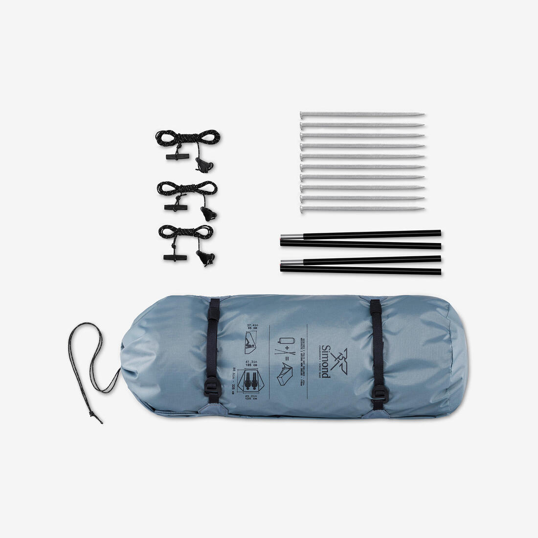 Tente tarp de trekking - 2 places - mt900