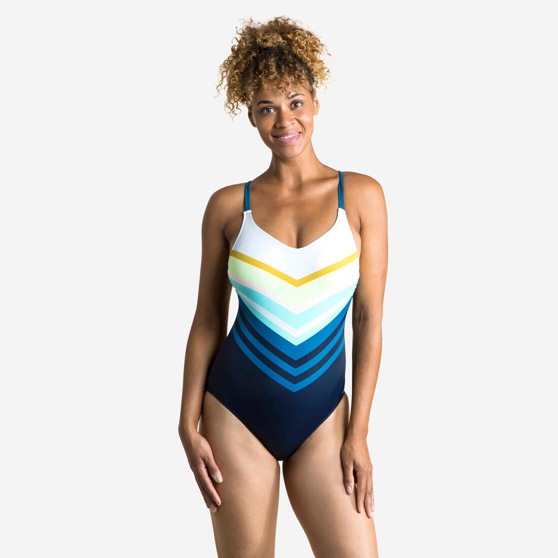 Maillot de Bain de Natation Femme 1 Pièce Lila Sharp Marine – bleu marine