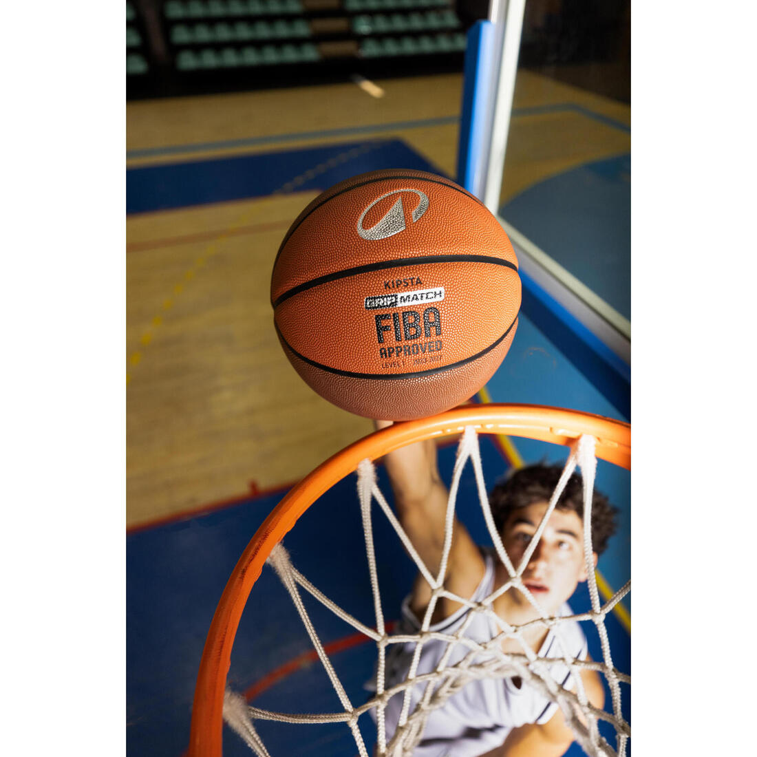 Ballon de basketball FIBA taille 7 - GRIP MATCH BT500X