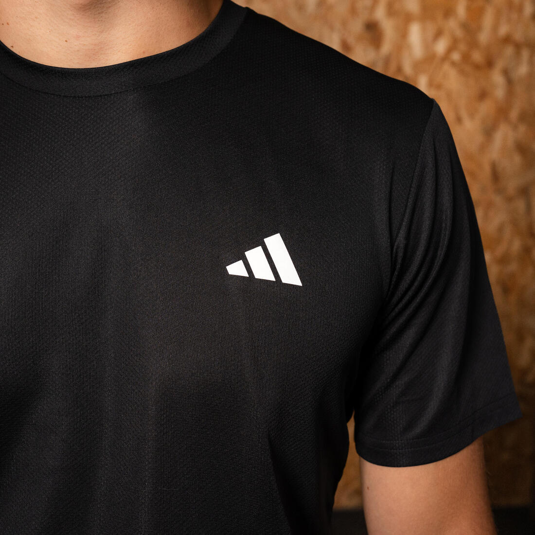 T-SHIRT DE FITNESS CARDIO ADIDAS HOMME NOIR