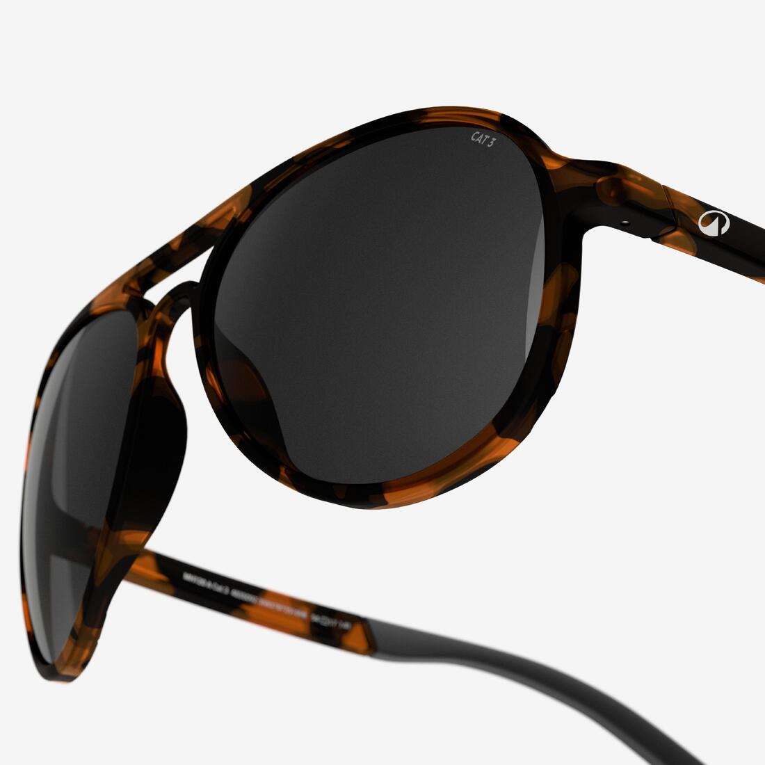 Lunettes de soleil randonnée - MH120A - adulte - catégorie 3 noires