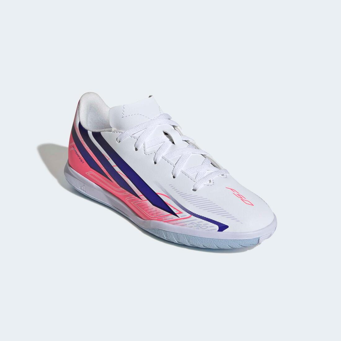 adidas F50 Sala Club Futsal Chaussure Enfant Blanc/Violet