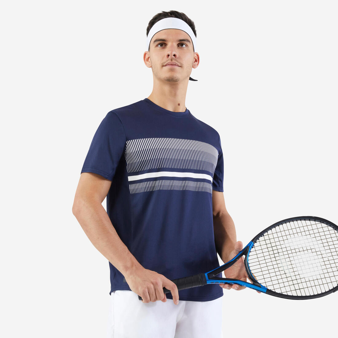 T-Shirt de tennis manches courtes homme - Essential blanc