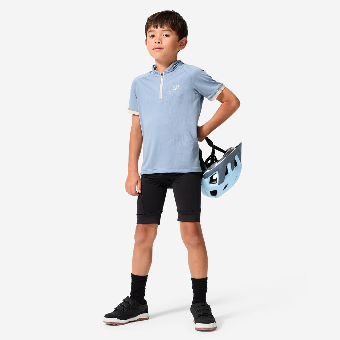 Maillot manches courtes vélo enfant 7-11 ans, 500