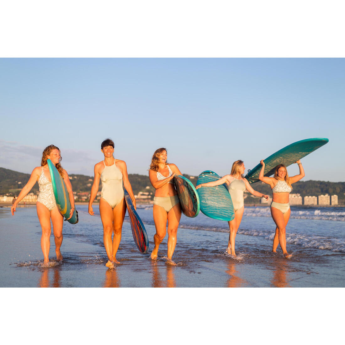 BAS DE MAILLOT DE BAIN DE SURF FEMME TAILLE HAUTE GAINANTE NORA