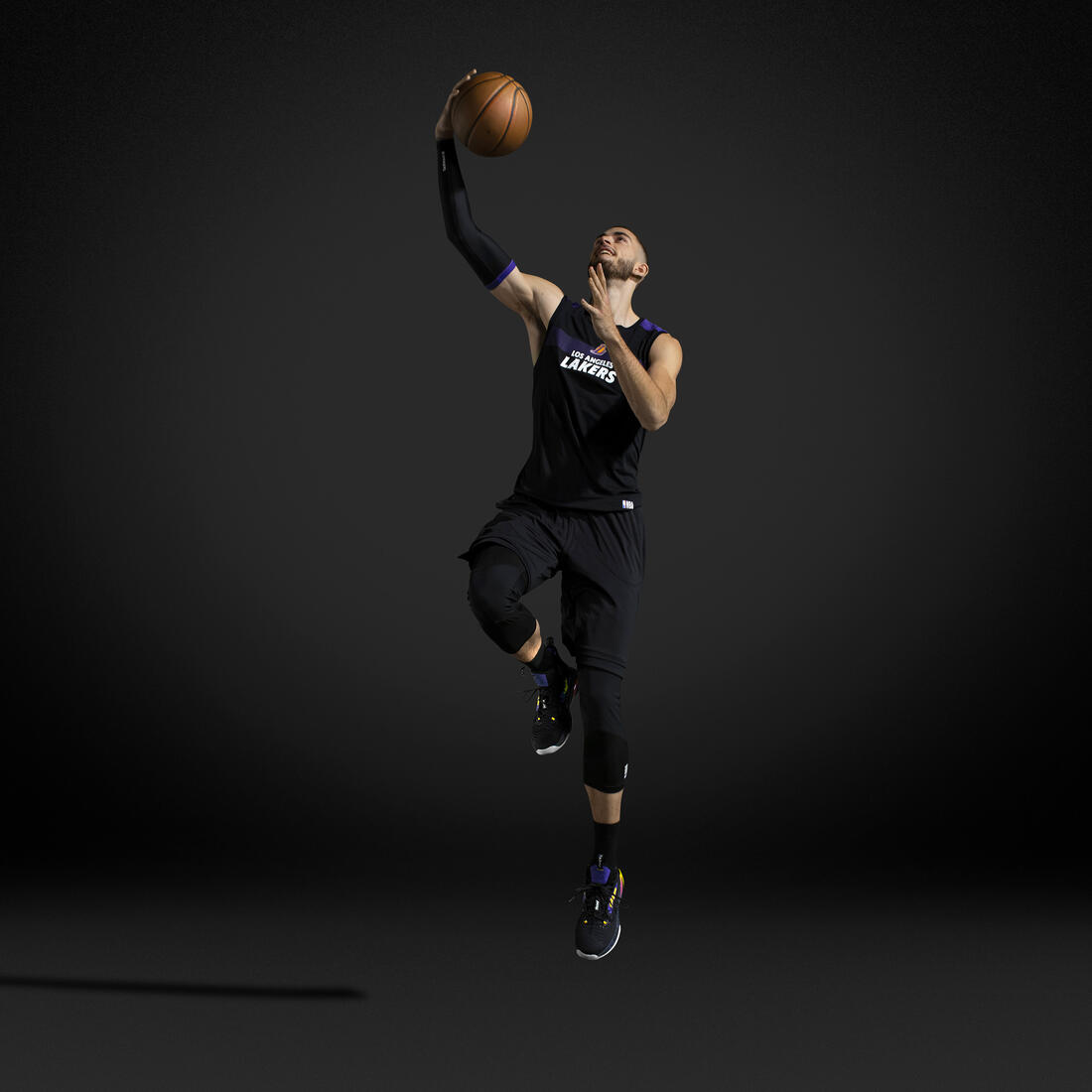 Legging basketball 3/4 nba los angeles lakers homme/femme - 500