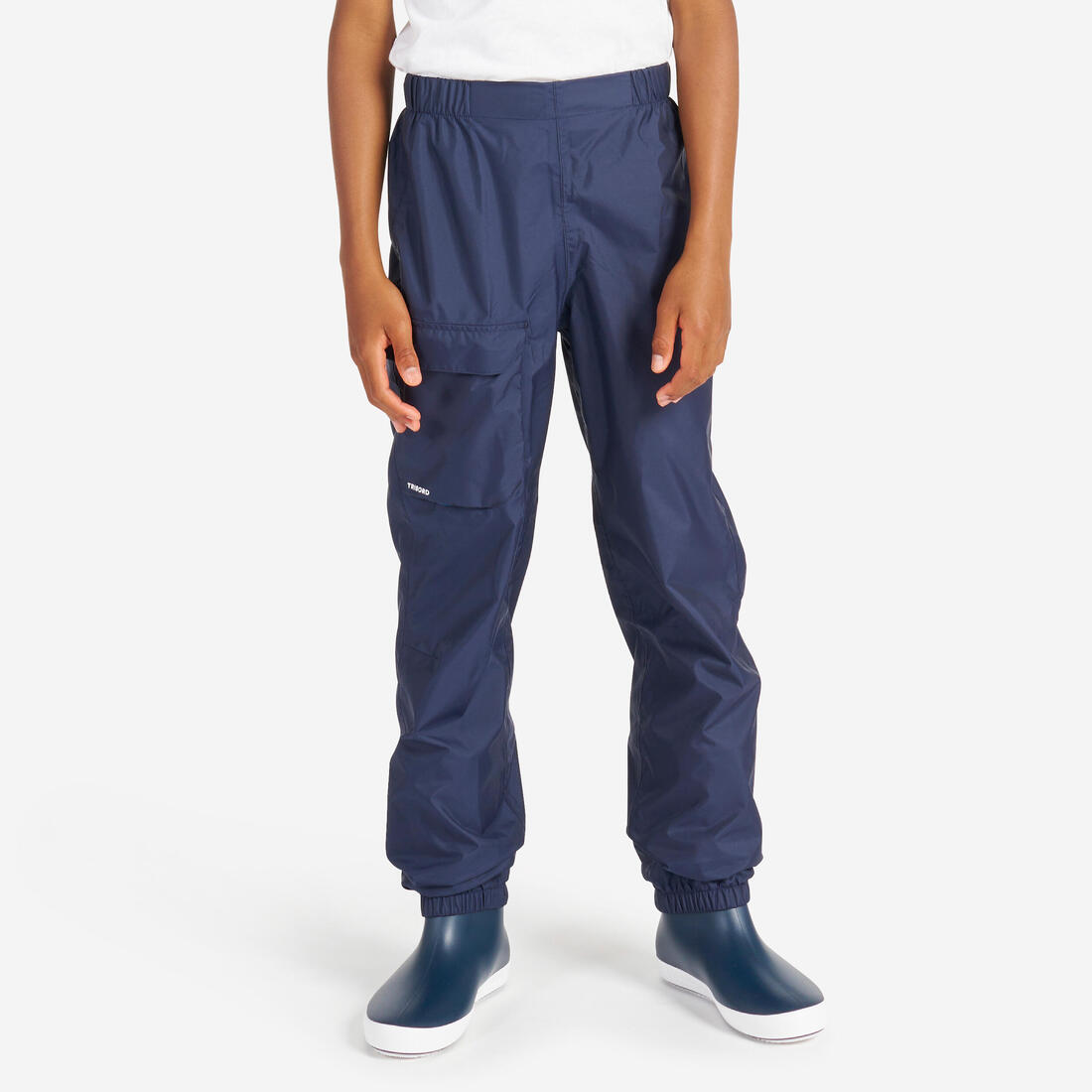 Surpantalon de pluie enfant, 100 bleu marine