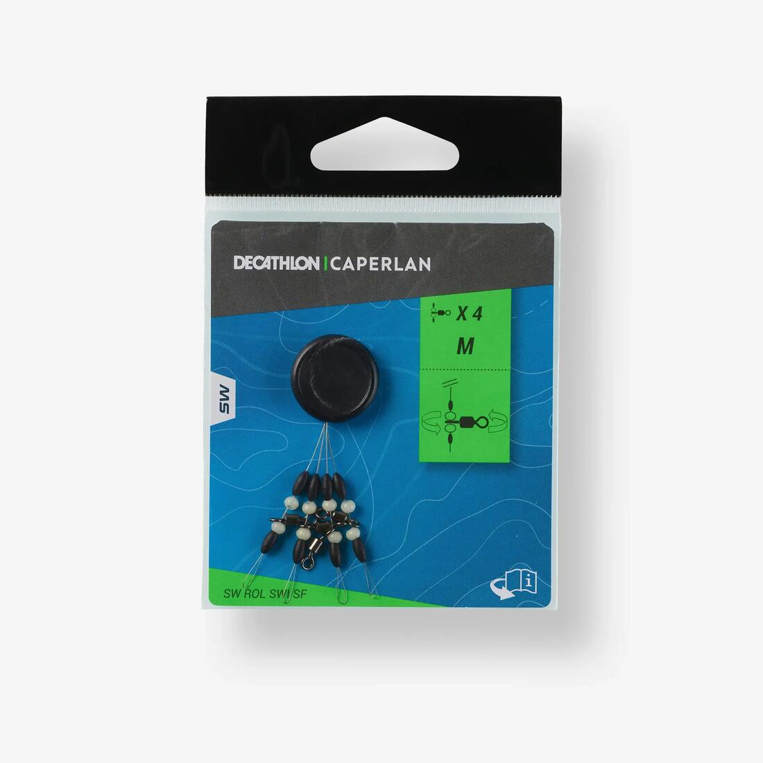 Pater Roller Swivel Phosphorescent Stop Flotteur pêche en surfcasting