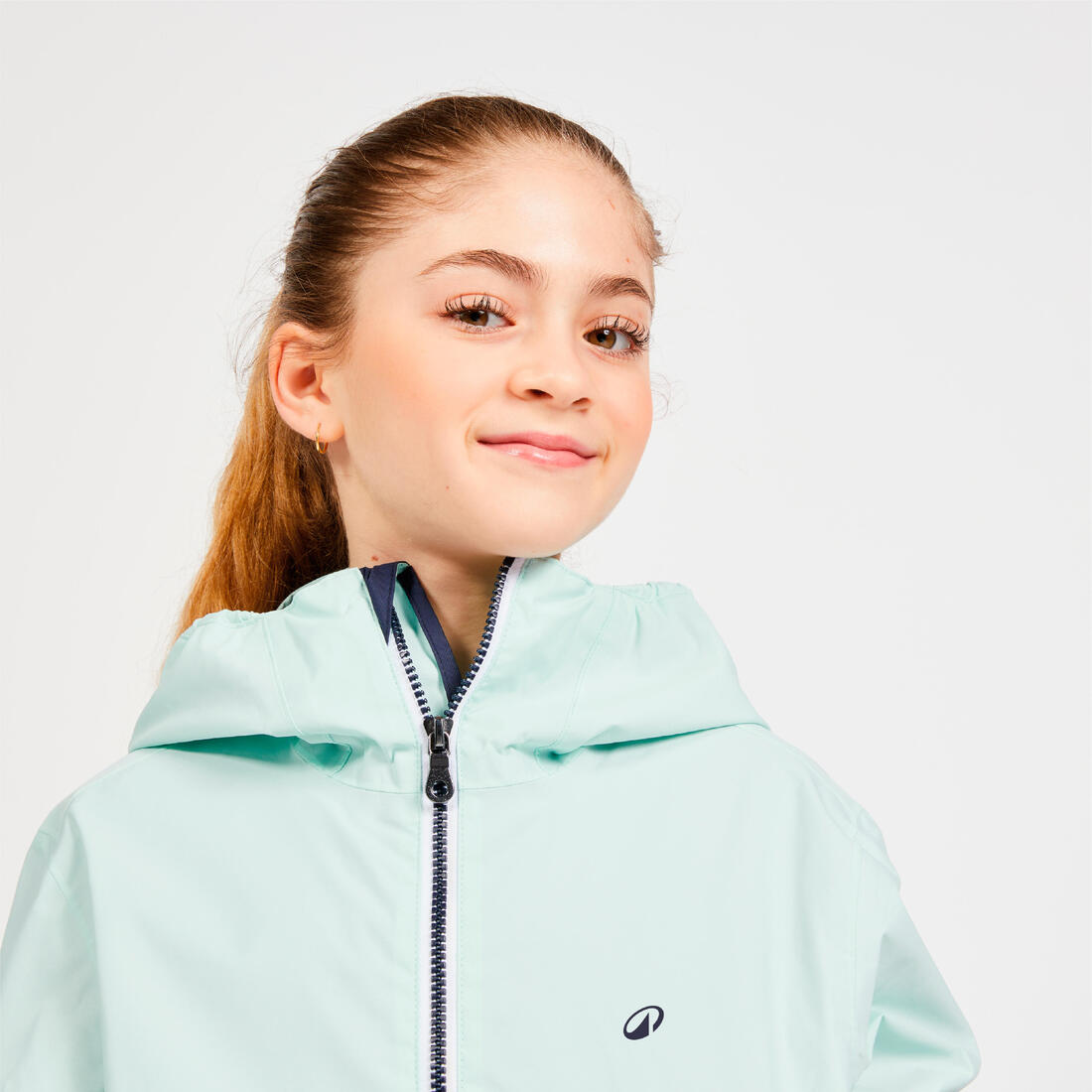 Veste imperméable et coupe vent de voile enfant, 100 navy