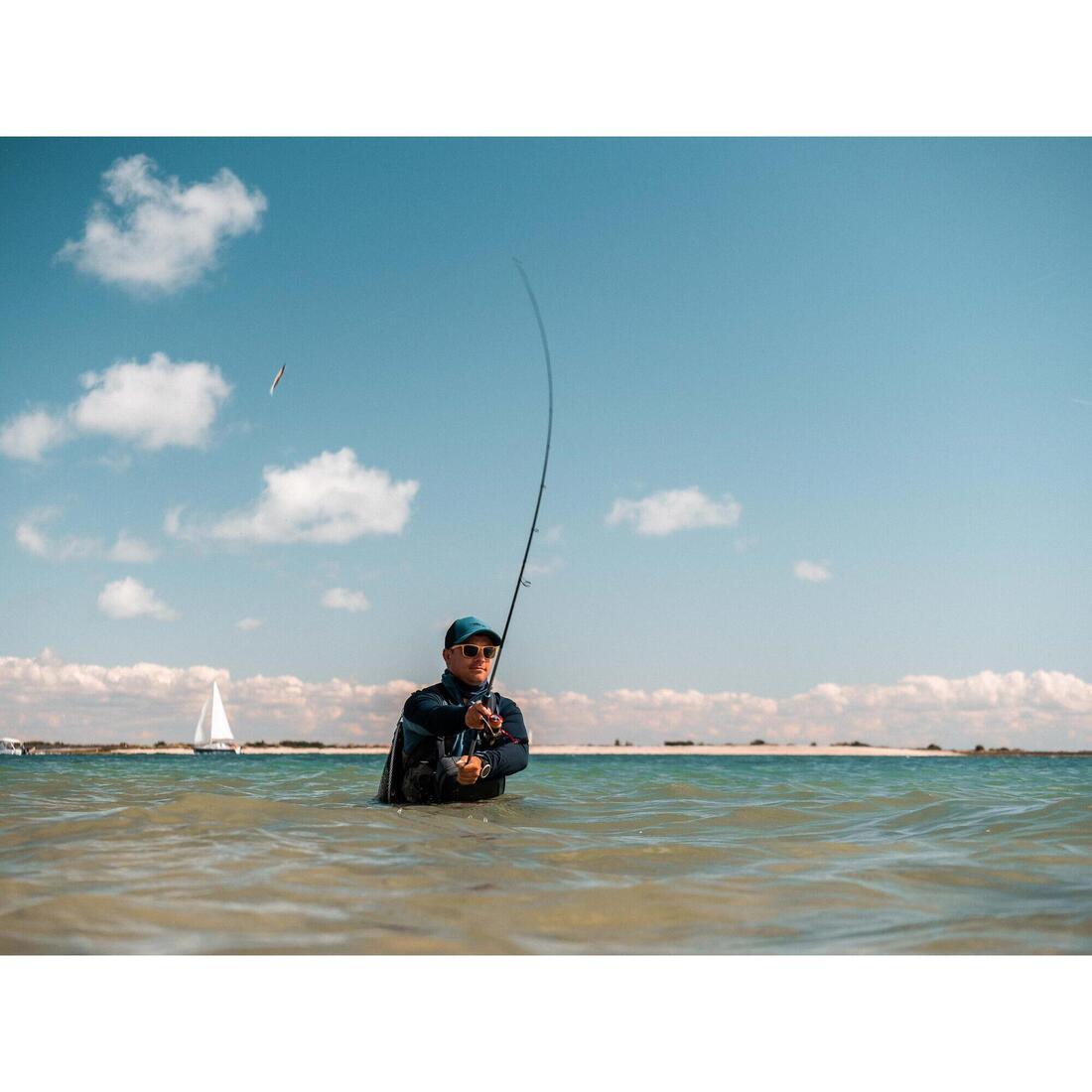 COMBO shad texan anchois ANCHO 70 6gr BLANC/DOS en mer