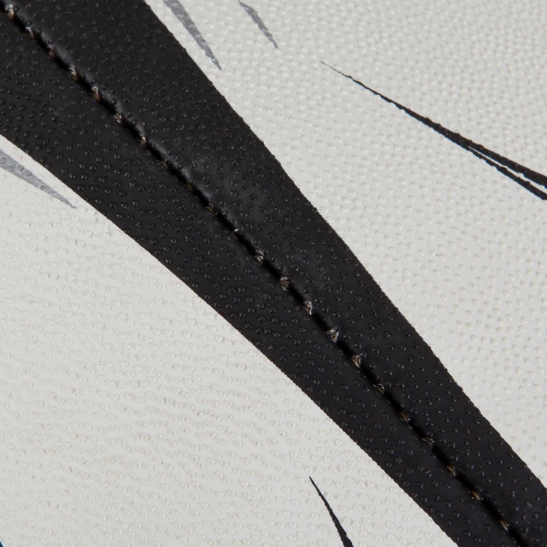 Ballon de rugby taille 5 - gilbert gtr4000 blanc noir