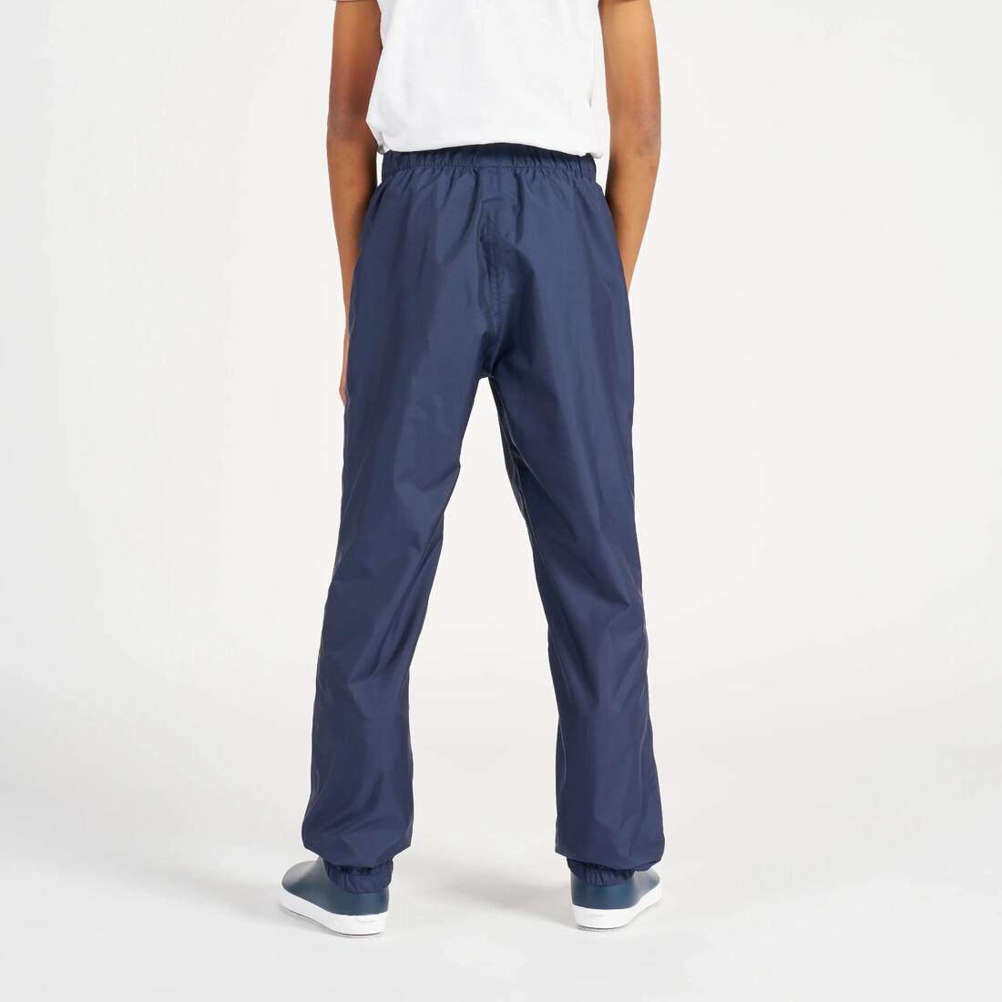 Surpantalon de pluie enfant, 100 bleu marine