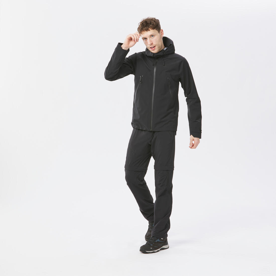 Veste de randonnée montagne imperméable homme, MH500
