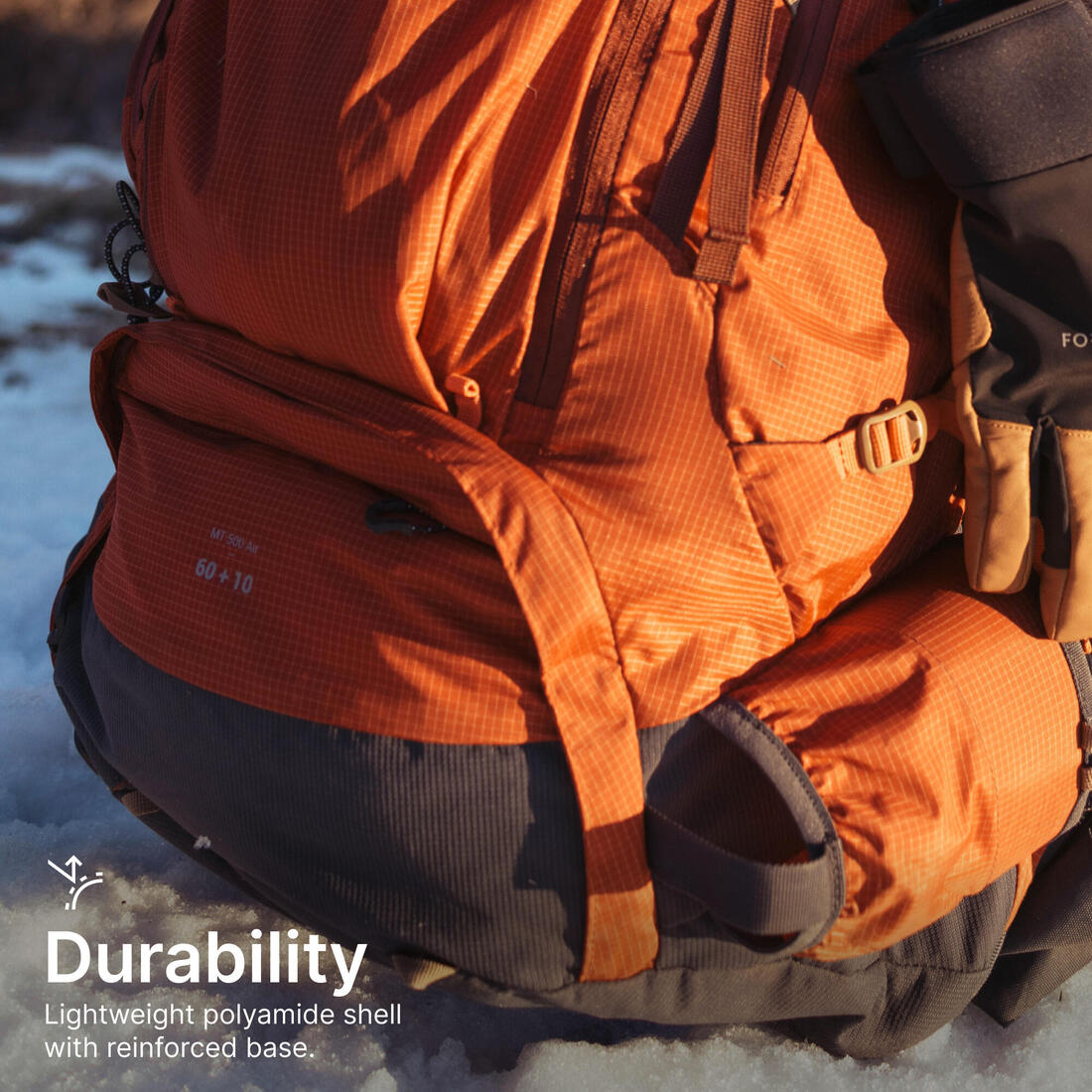 Sac à dos de trekking homme 60+10l - mt500 air