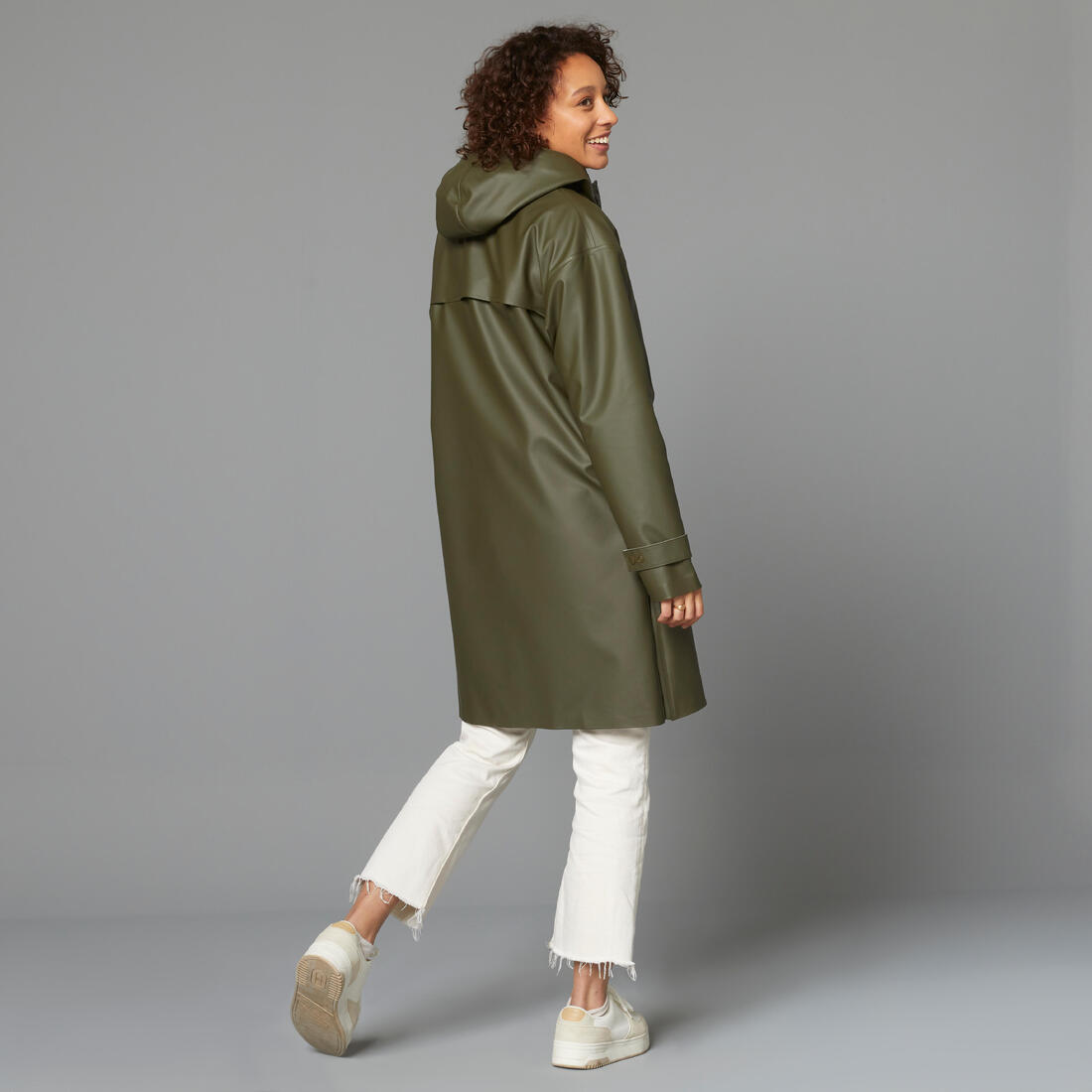 Parka imperméable vélo ville unisexe
