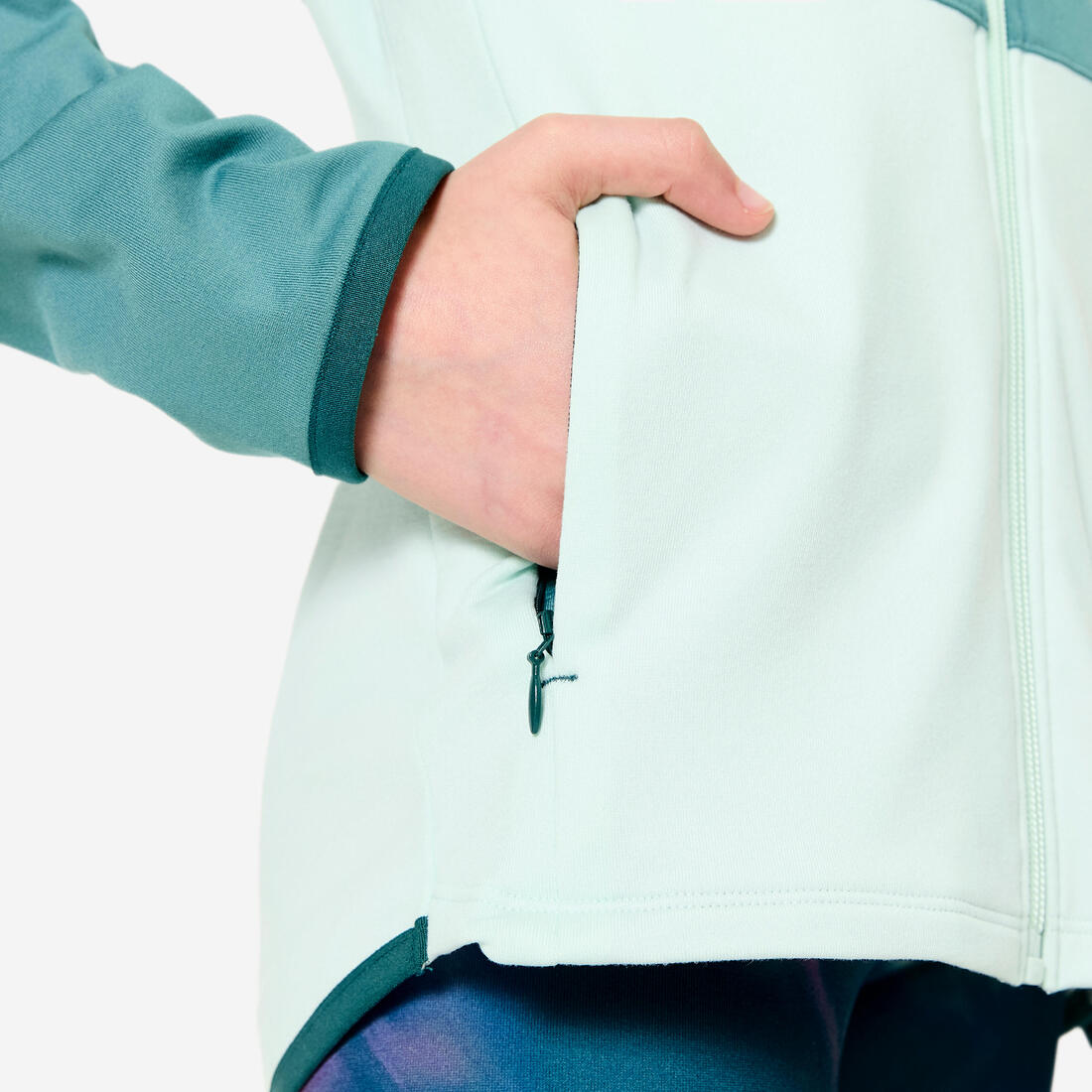 Veste de sport cintrée fille, vnoir