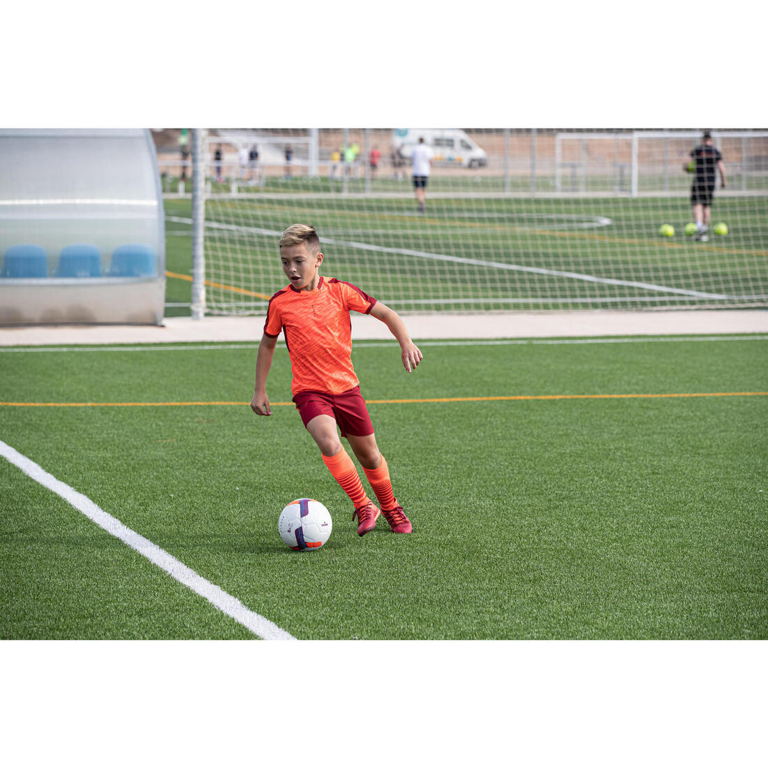 Chaussettes de football rayée enfant viralto club jr marine