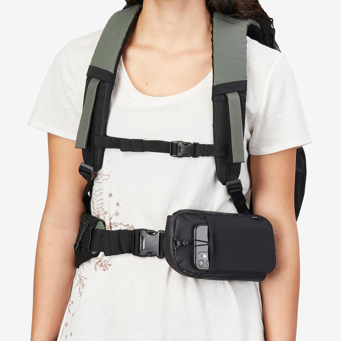 Pochette de sac à dos amovible et imperméable, Travel 500 noir